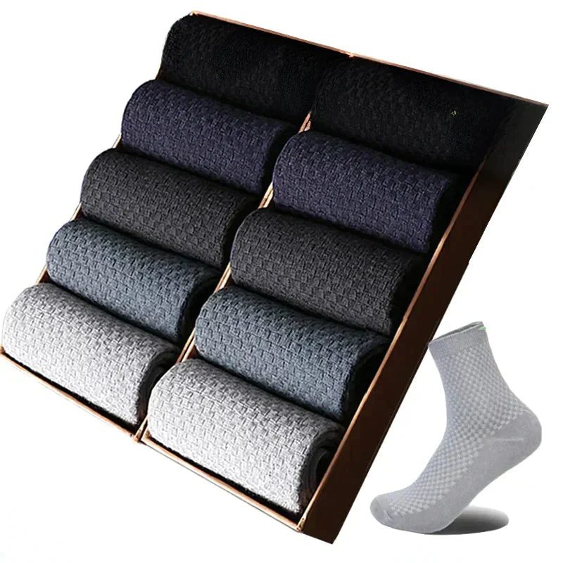 10-Pack Premium Bamboo Fibre Socks