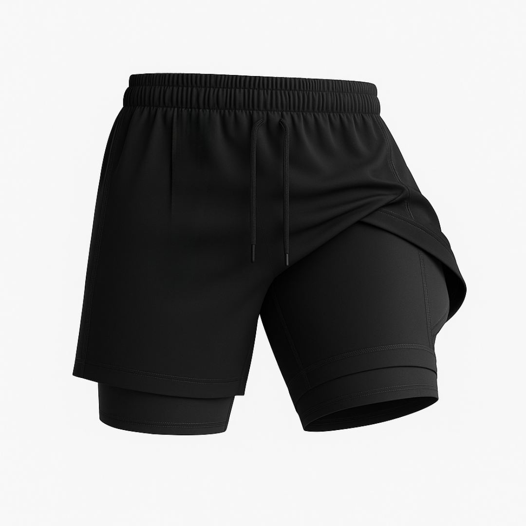 Boxhero 3-in-1 Quick-Dry Swim Trunks with Compression Liner