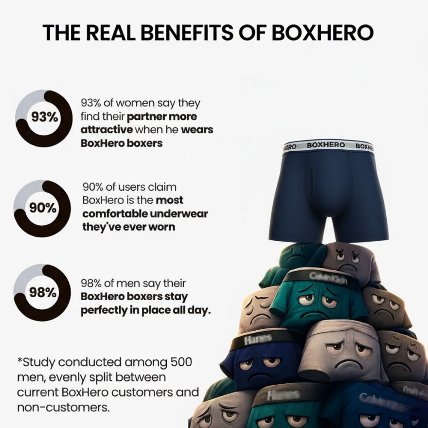 Boxhero INFEEL 6" — The Boxer That Feels Like Air